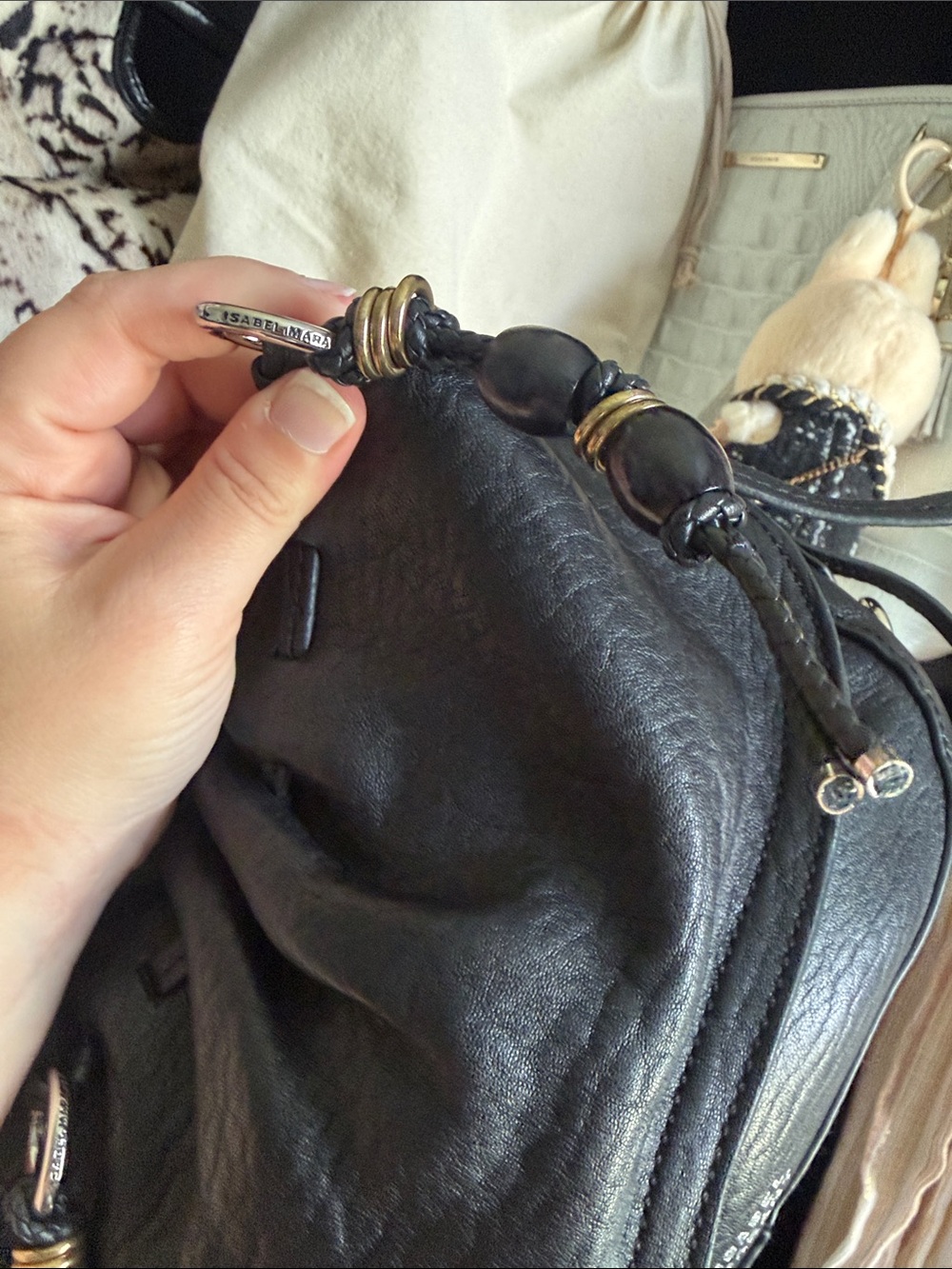 Isabel Marant bolton bubble leather shoulder bag - Picture 13 of 16